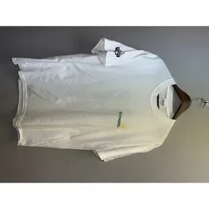 T-shirt Vintage Nissan Promotionnel 90s - Taille L, Blanc, Marque Hanes, Parfait État